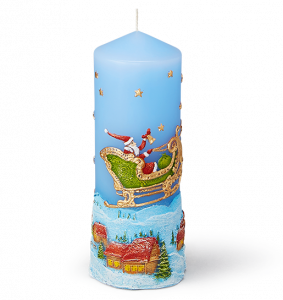 SLEIGH RIDE BLUE CANDLE
