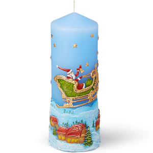 SLEIGH RIDE BLUE CANDLE
