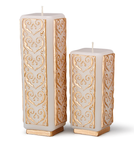 PURE WHITE NADINE CANDLE SET