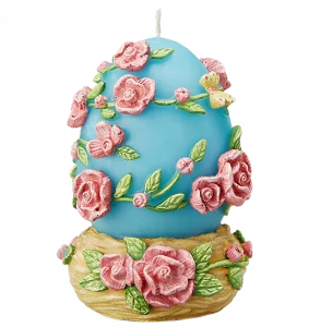 SKY BLUE AND ROSE CANDLE