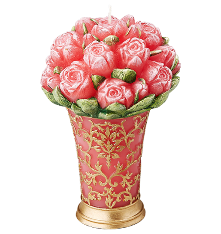 RED TULIP BOUQUET CANDLE