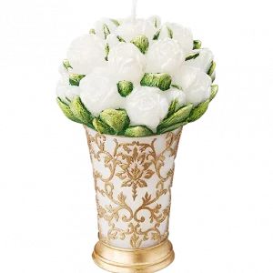 WHITE TULIP BOUQUET CANDLE