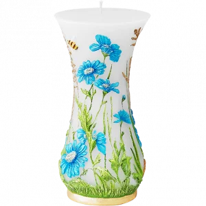 CORNFLOWER VASE CANDLE