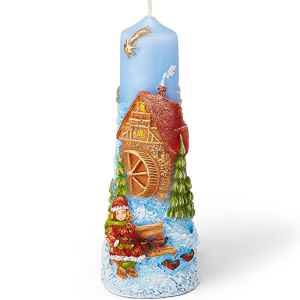 FESTIVE WISHES BLUE CANDLE