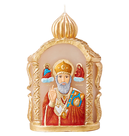 SAINT NICHOLAS ICON CANDLE