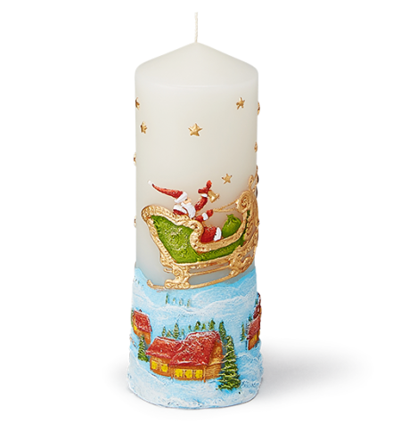 SLEIGH RIDE WHITE CANDLE